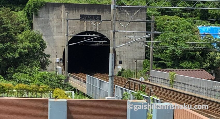 青函トンネル出口