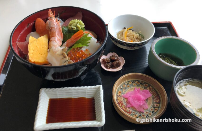 青函トンネル記念館　食堂で食べた海鮮丼