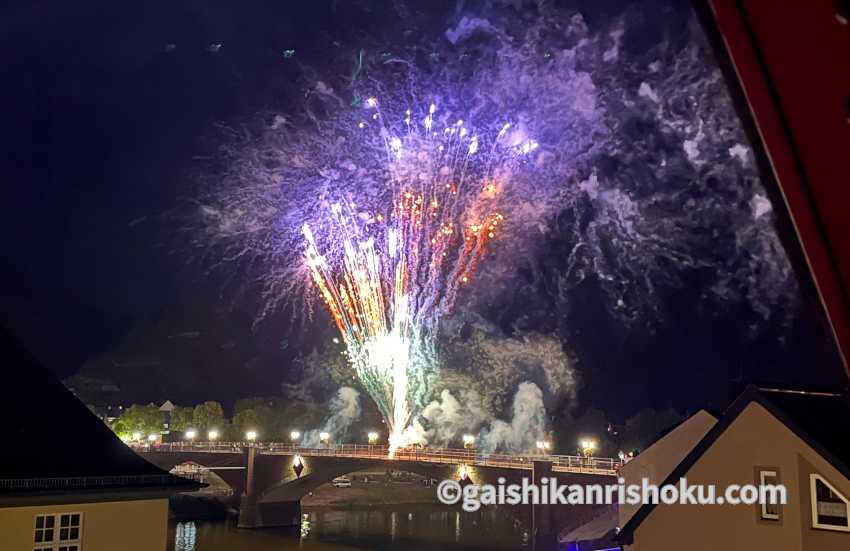 コッヘムのワイン祭り2024　夜の花火