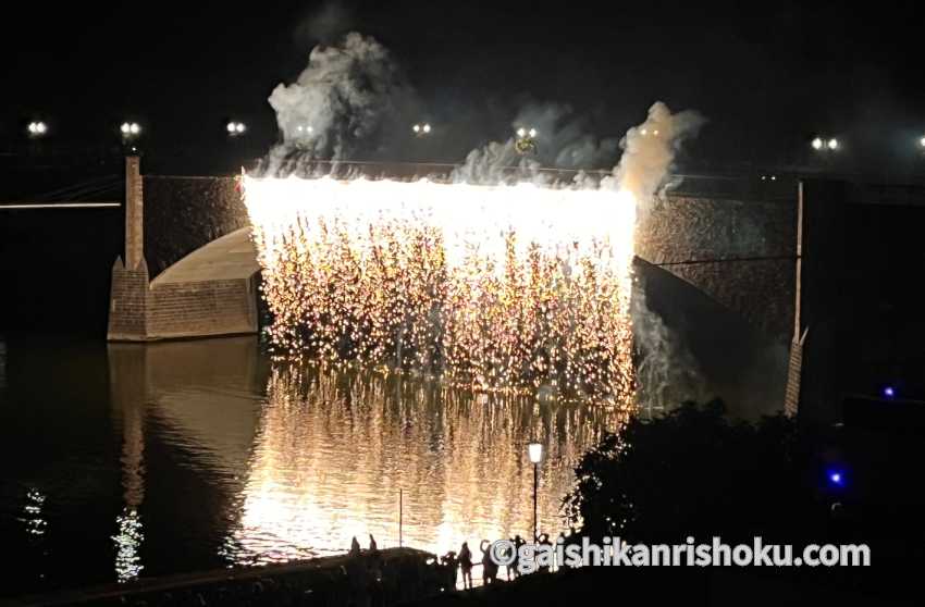 コッヘムのワイン祭り2024　夜の花火