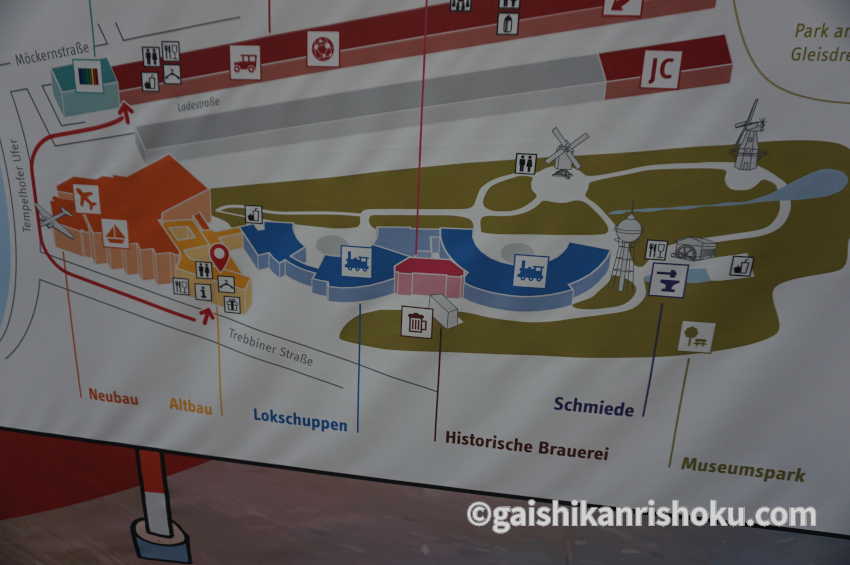 ドイツ技術博物館の館内図