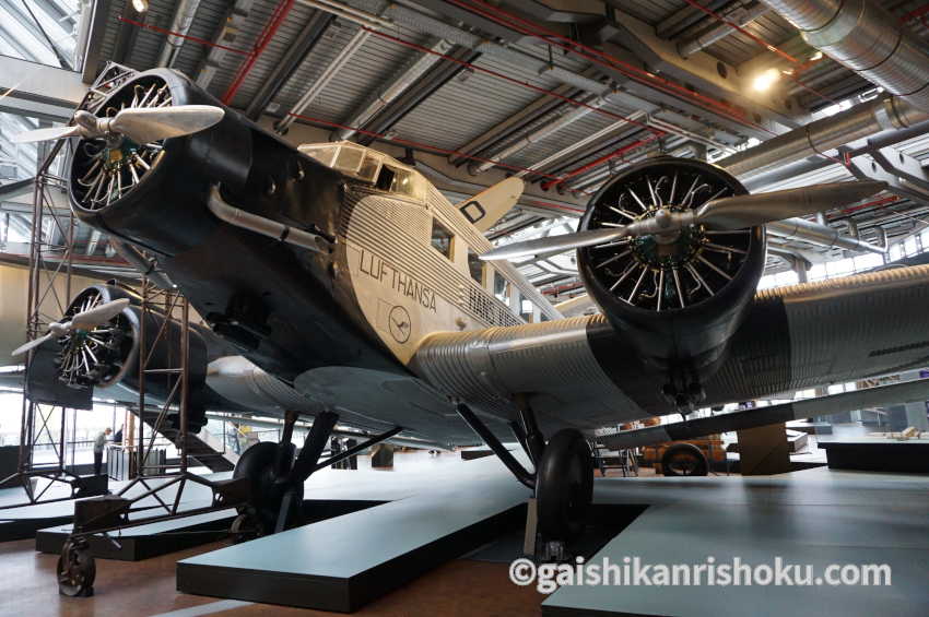 ドイツ技術博物館 航空機の展示　Ju52/3m