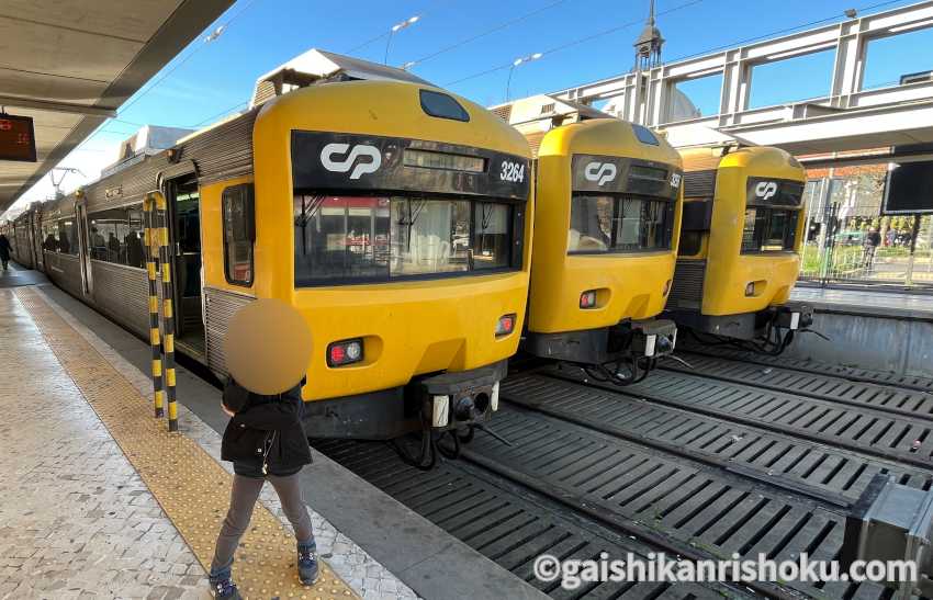 リスボンからカスカイスへの電車